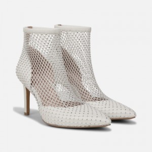 Naturalizer Liebe Bootie Womens White Booties RT05-2425M9