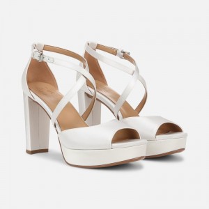 Naturalizer Melody Dress Sandal Womens White Heeled Sandals PQ21-9171R6