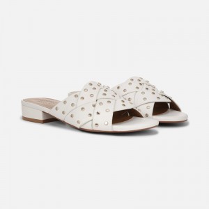 Naturalizer Morena Sandal Womens White Flat Sandals YD46-1706R8