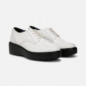 Naturalizer Obtain Lace up Derby Womens White Loafers NF74-9524Y5