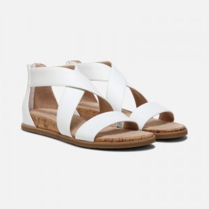 Naturalizer SOUL Cindi Sandal Womens White Flat Sandals VP22-2612E1