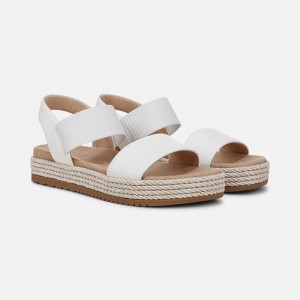 Naturalizer SOUL Diana Strappy Sandal Womens White Platform Sandals HT44-8654R5
