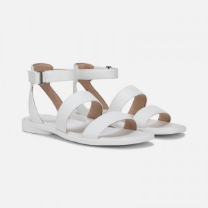 Naturalizer SOUL Fiesta Strappy Sandal Womens White Flat Sandals EE24-1954F0