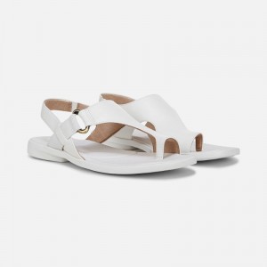 Naturalizer SOUL Freya Sandal Womens White Flat Sandals QM19-9049Z3