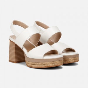 Naturalizer SOUL Holly Sandal Womens White Heeled Sandals FK91-8211D8