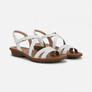 Naturalizer SOUL Shenna Sandal Womens White Flat Sandals TS42-9212J4