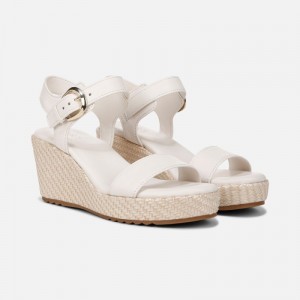 Naturalizer Stella Wedge Sandal Womens White Wedge Sandals NV19-5749E3