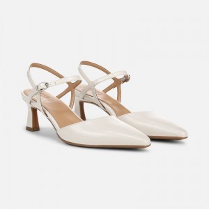 Naturalizer Tara Dress Shoe Womens White Kitten Heels TB91-2731P0