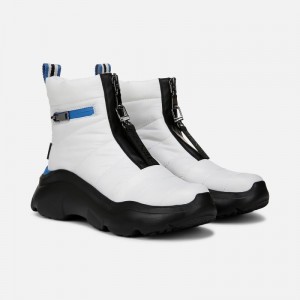 Naturalizer Think Royln Shadow-Dancer Water Repellent Bootie Womens White Booties OW77-2807M8