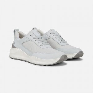 Naturalizer 27 EDIT Brooke Lace-up Sneaker Womens White / Grey Lace Up Sneakers AX88-5158J7