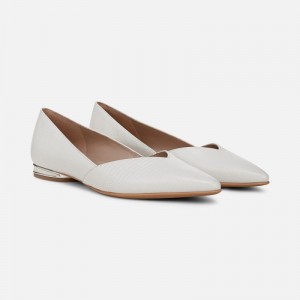 Naturalizer Havana Flat Womens White / Snake Ballet Flats QJ21-9891A9