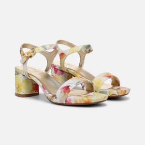 Naturalizer Izzy Dress Sandal Womens Yellow Heeled Sandals HH10-4960T5
