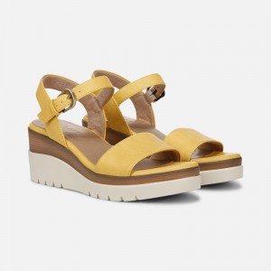 Naturalizer SOUL Graciela Wedge Sandal Womens Yellow Wedge Sandals OJ89-4989K6