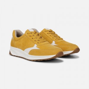 Naturalizer Shay Lace Up Sneaker Womens Yellow Lace Up Sneakers AW46-9066X0