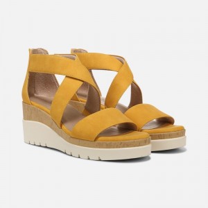 Naturalizer Soul Goodtimes Wedge Sandal Womens Yellow Wedge Sandals JO68-4848O9