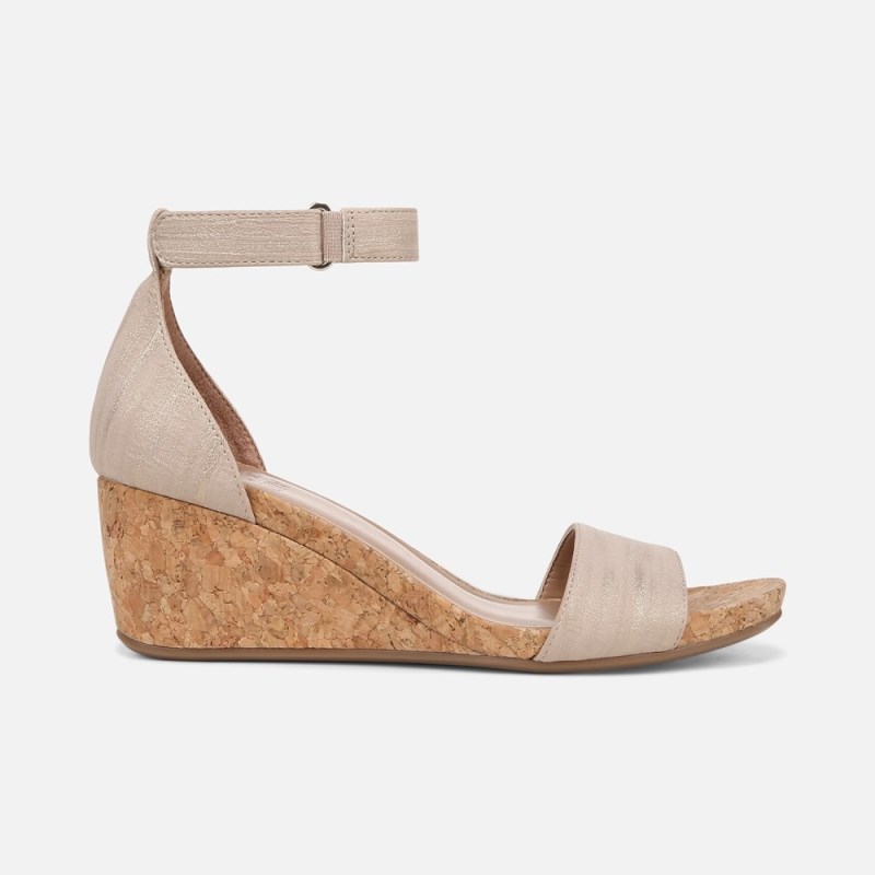 Naturalizer Areda Wedge Sandal Womens Beige Wedge Sandals CK89-3339J8