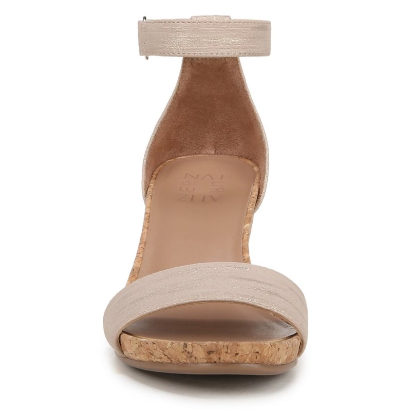 Naturalizer Areda Wedge Sandal Womens Beige Wedge Sandals CK89-3339J8