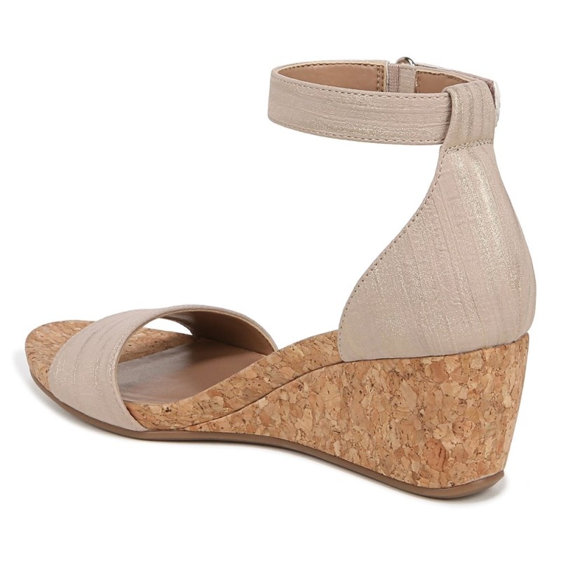 Naturalizer Areda Wedge Sandal Womens Beige Wedge Sandals CK89-3339J8