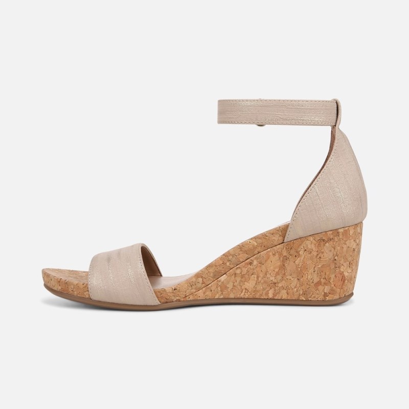 Naturalizer Areda Wedge Sandal Womens Beige Wedge Sandals CK89-3339J8