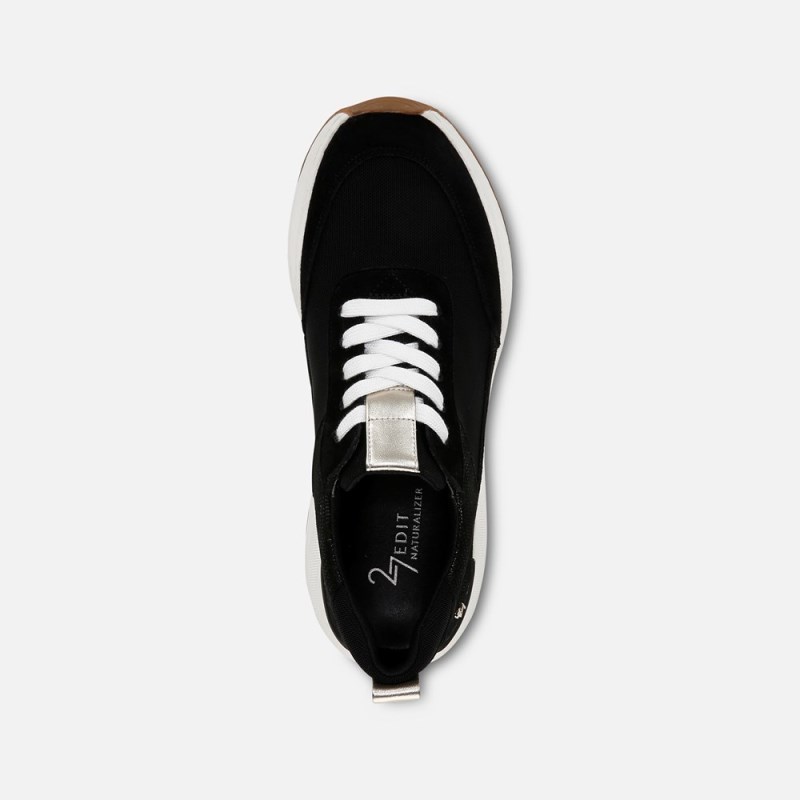 Naturalizer 27 EDIT Brooke Lace-up Sneaker Womens Black Lace Up Sneakers GN99-8529Z1