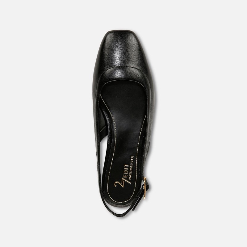 Naturalizer 27 EDIT Cadence Slingback Flat Womens Black Slingbacks FQ65-3925K4