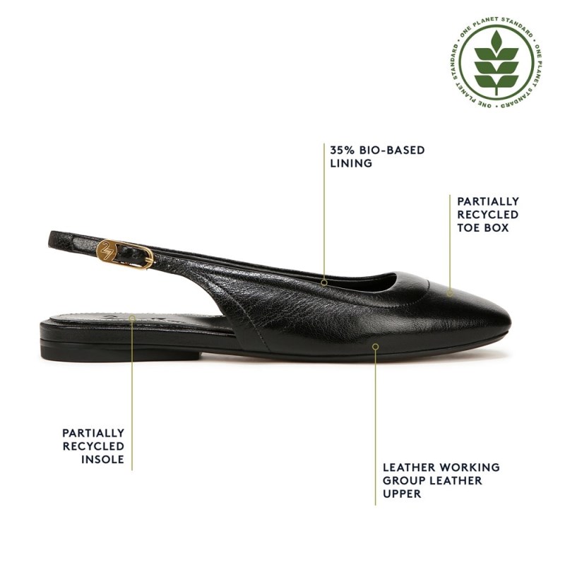 Naturalizer 27 EDIT Cadence Slingback Flat Womens Black Slingbacks FQ65-3925K4