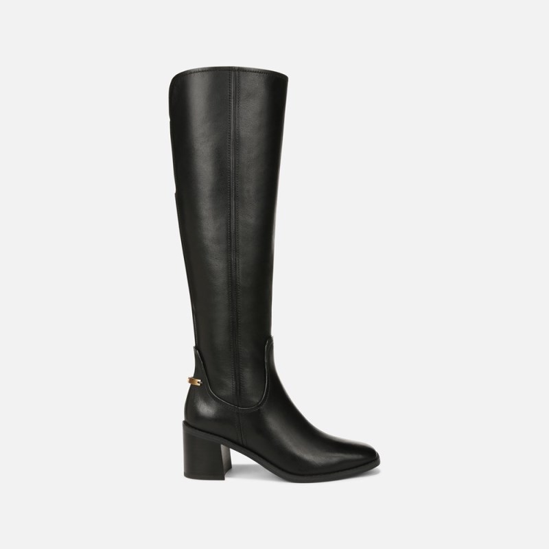 Naturalizer 27 EDIT Edda Wide Calf Knee High Boot Womens Black Wide Calf Boots PS88-3498D0