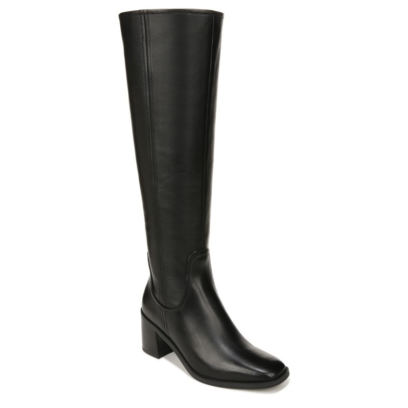 Naturalizer 27 EDIT Edda Wide Calf Knee High Boot Womens Black Wide Calf Boots PS88-3498D0