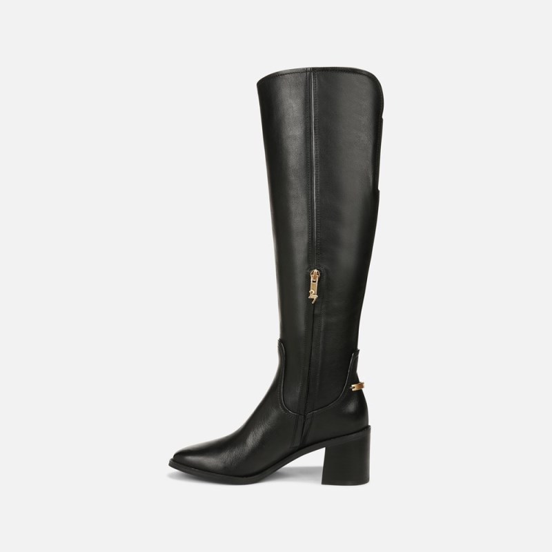 Naturalizer 27 EDIT Edda Wide Calf Knee High Boot Womens Black Wide Calf Boots PS88-3498D0