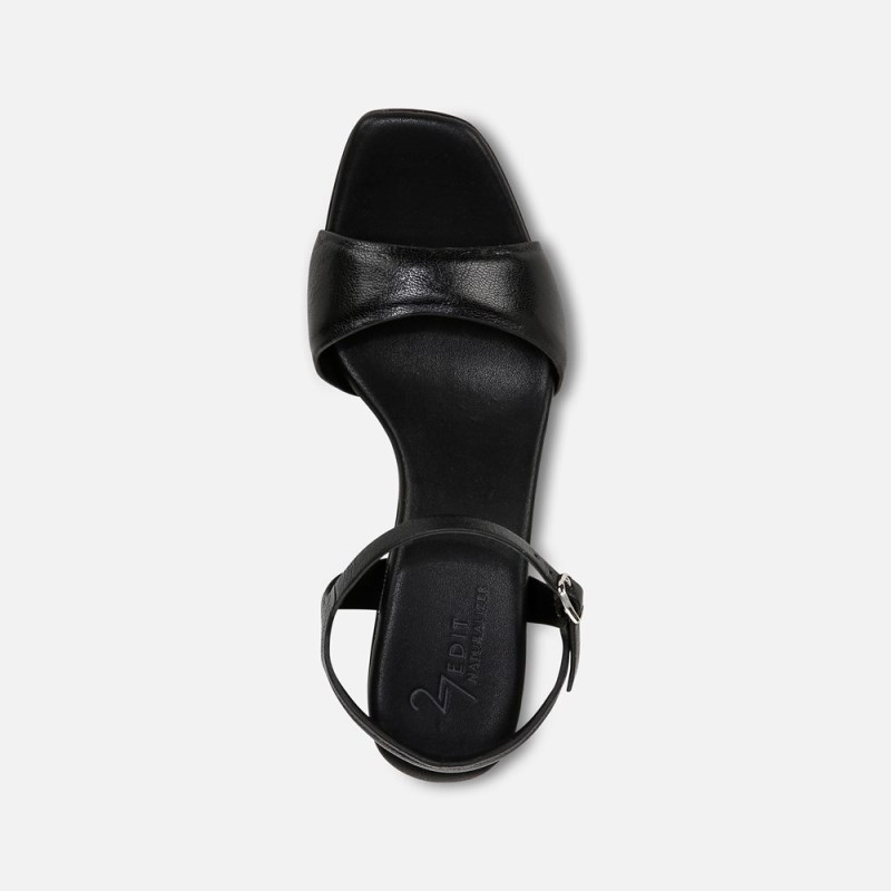 Naturalizer 27 EDIT Grace Dress Sandal Womens Black Kitten Heels MY29-4919Y4