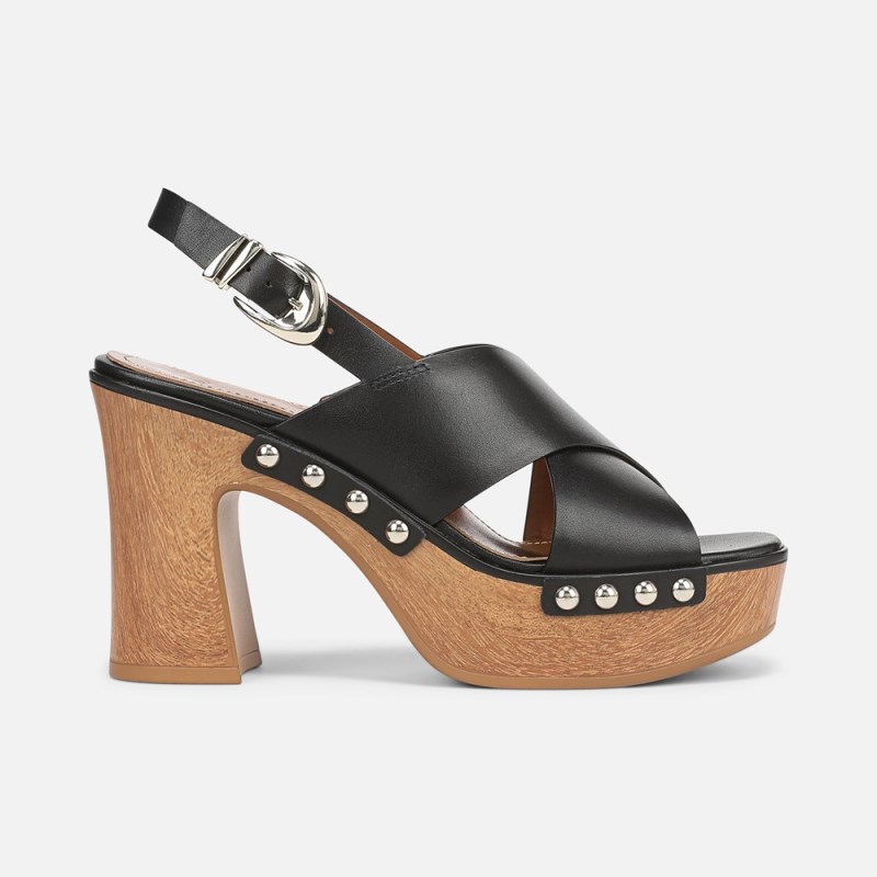 Naturalizer 27 EDIT Kirsten Platform Slingback Womens Black Platforms KL76-3186K2