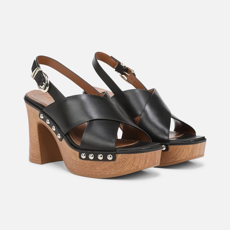 Naturalizer 27 EDIT Kirsten Platform Slingback Womens Black Platforms KL76-3186K2