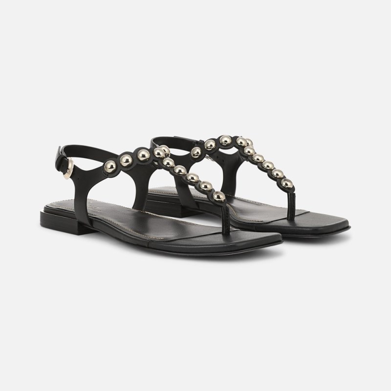 Naturalizer 27 EDIT Nara Sandal Womens Black Flat Sandals VA21-2441A3