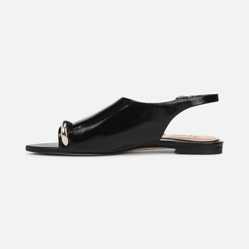 Naturalizer 27 EDIT Via Sandal Womens Black Flat Sandals PL00-3970E1