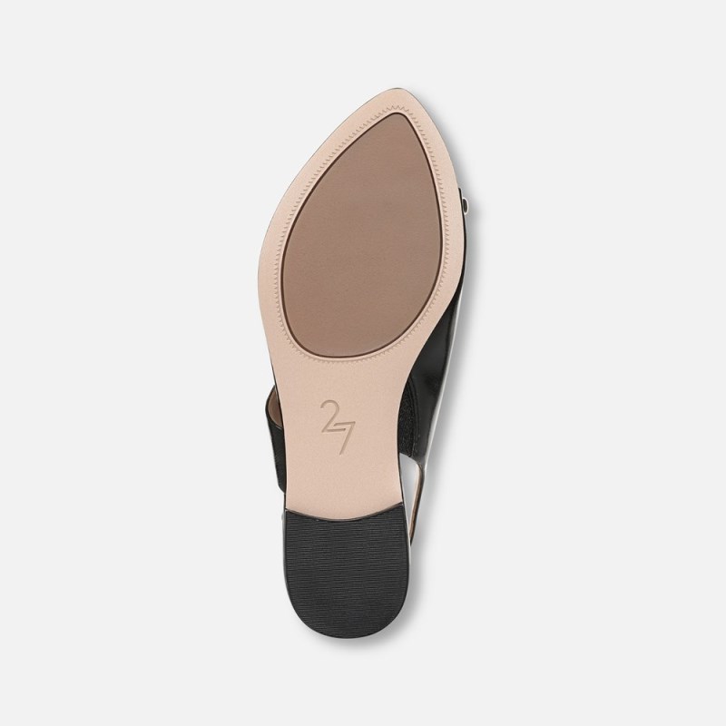 Naturalizer 27 EDIT Via Sandal Womens Black Flat Sandals PL00-3970E1