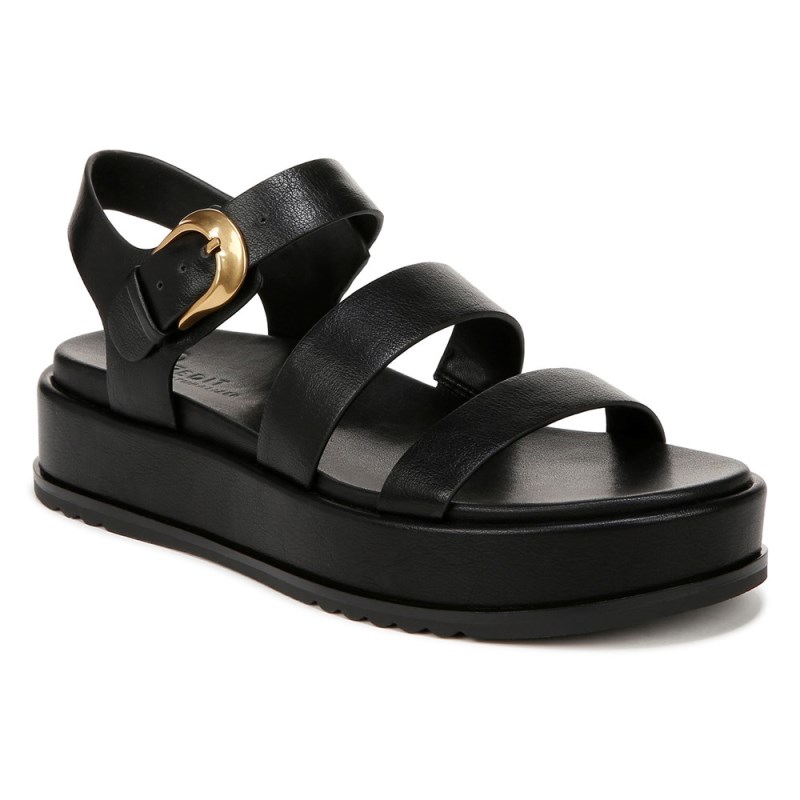 Naturalizer 27 EDIT Zizi Sandal Womens Black Platform Sandals YP74-0894J9