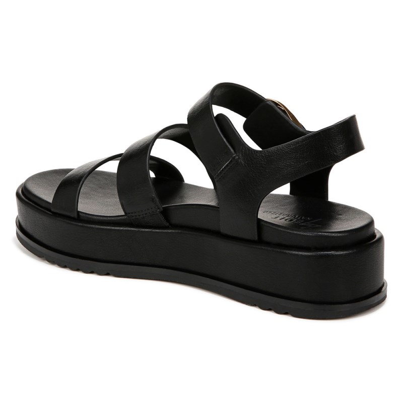 Naturalizer 27 EDIT Zizi Sandal Womens Black Platform Sandals YP74-0894J9