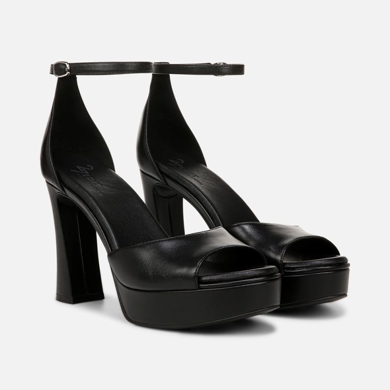Naturalizer 27 Edit Delphie Dress Sandal Womens Black Heeled Sandals YC34-9774X4