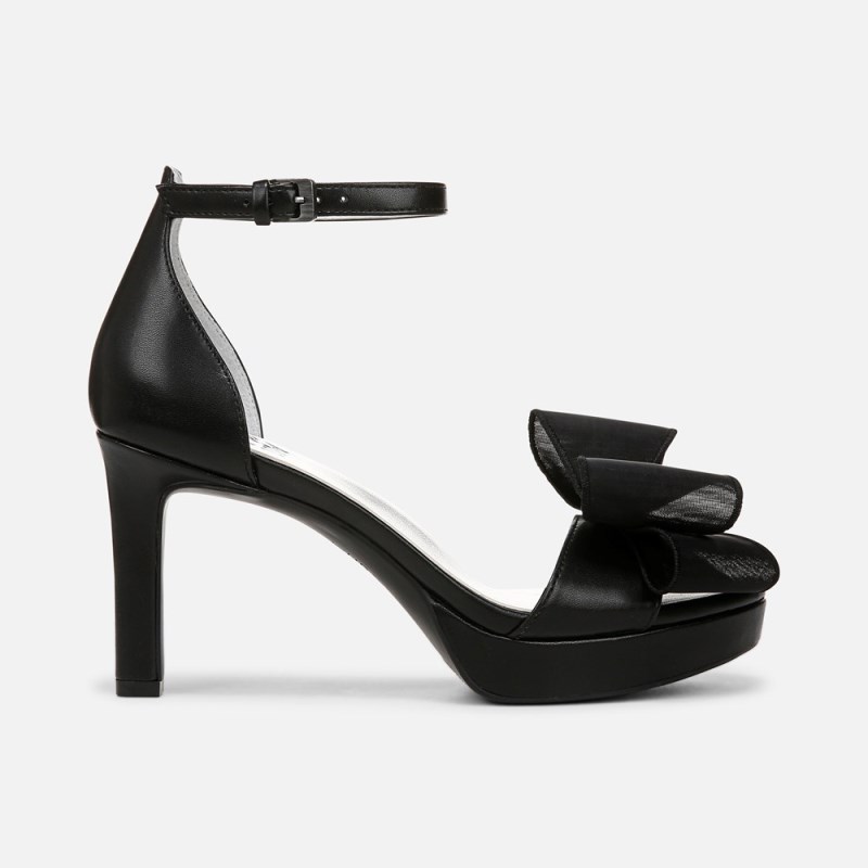 Naturalizer Always Dress Sandal Womens Black Block Heels MS15-6655J3