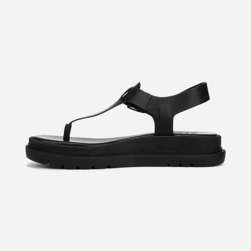 Naturalizer Alyssa Sandal Womens Black Platform Sandals VI35-6485V6