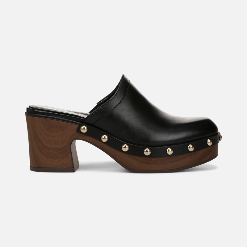 Naturalizer Bailey Mule Womens Black Block Heels YV06-6156J8