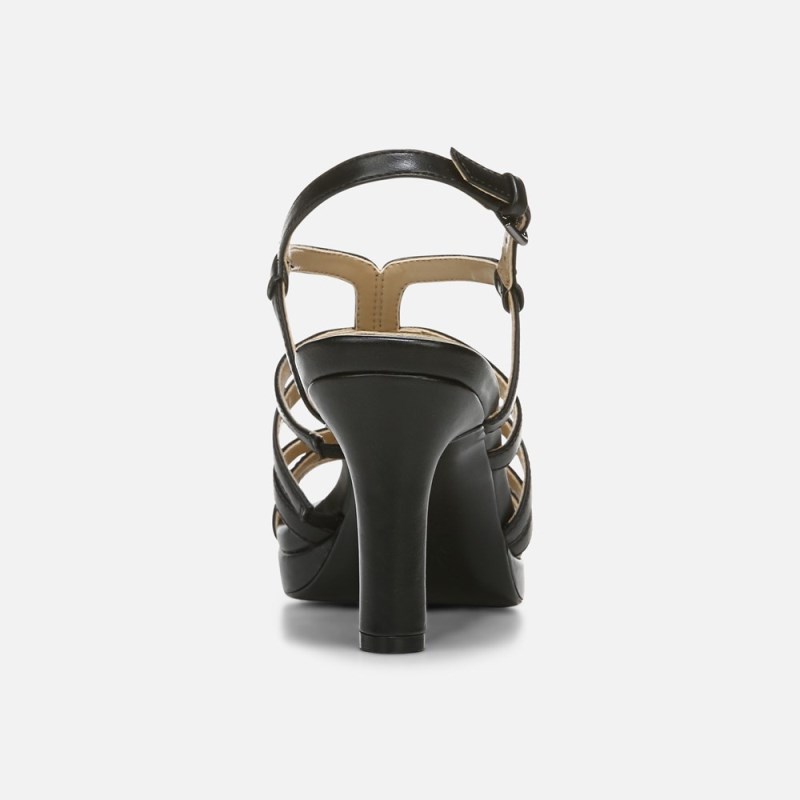Naturalizer Baylor Dress Sandal Womens Black Heeled Sandals VG38-0338L5