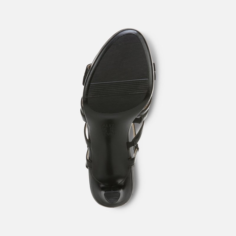 Naturalizer Baylor Dress Sandal Womens Black Heeled Sandals VG38-0338L5