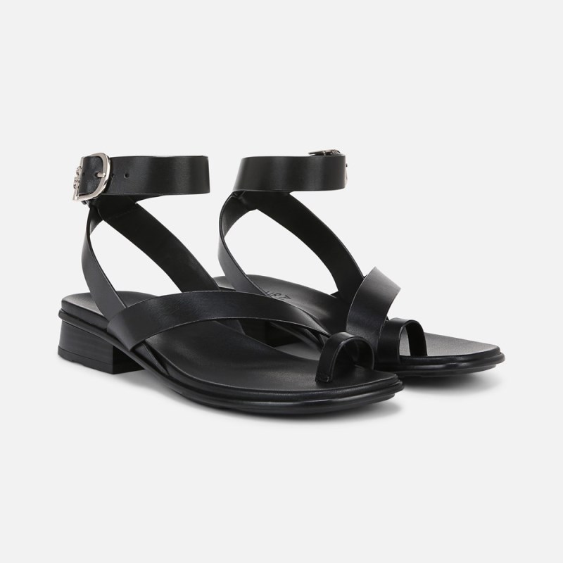 Naturalizer Birch Sandal Womens Black Flat Sandals EC48-4228V6