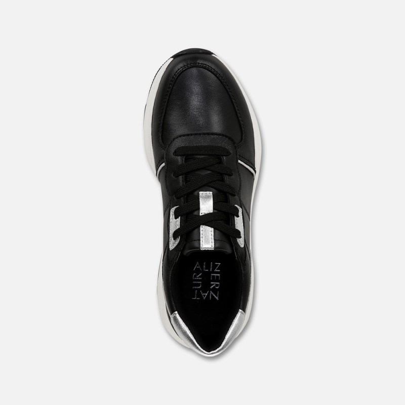 Naturalizer Blossom Lace-up Sneaker Womens Black Lace Up Sneakers DA65-9025N1