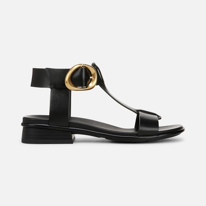 Naturalizer Brandy Sandal Womens Black Flat Sandals NN66-4086A1