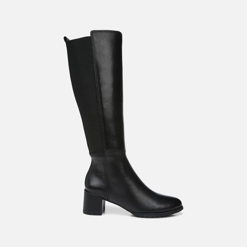 Naturalizer Brent Weatherproof Wide Calf Knee High Boot Womens Black Wide Calf Boots MI54-8874O6