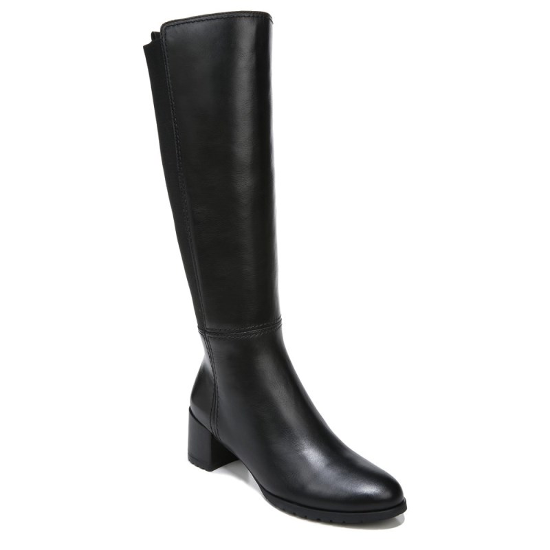Naturalizer Brent Weatherproof Wide Calf Knee High Boot Womens Black Wide Calf Boots MI54-8874O6