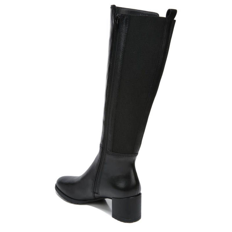 Naturalizer Brent Weatherproof Wide Calf Knee High Boot Womens Black Wide Calf Boots MI54-8874O6