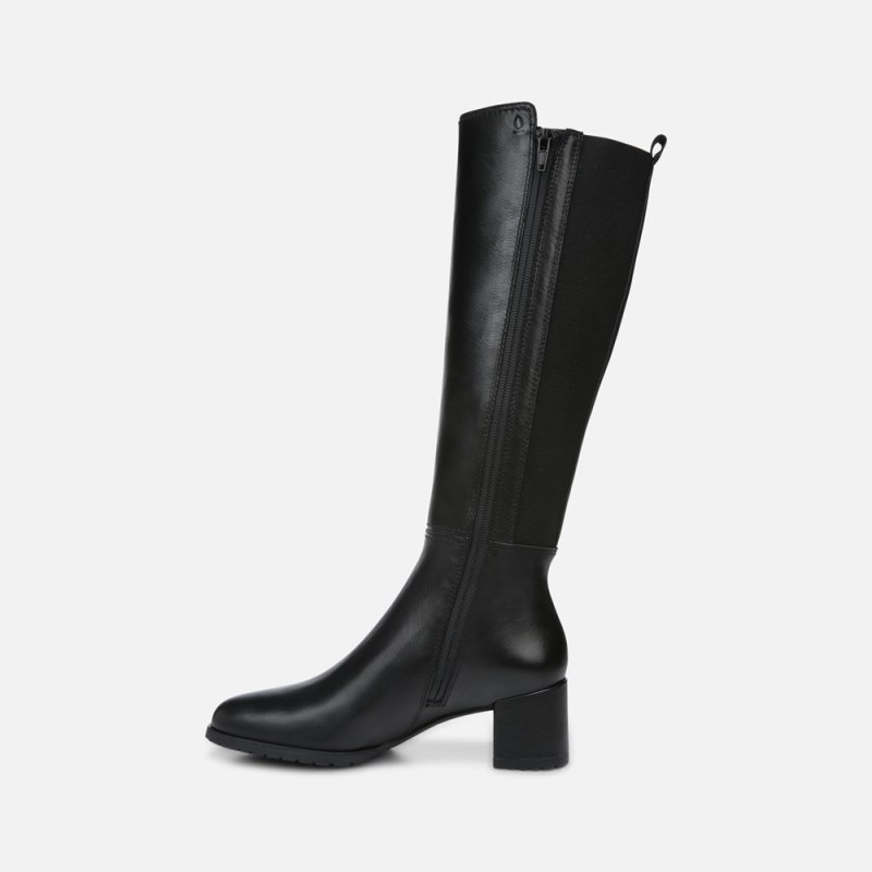Naturalizer Brent Weatherproof Wide Calf Knee High Boot Womens Black Wide Calf Boots MI54-8874O6